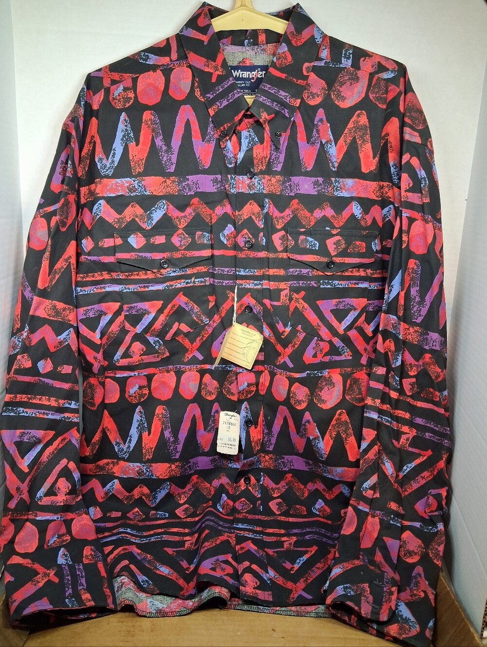 Men’s Wrangler Vintage Western Button up Long Sleeve XL
